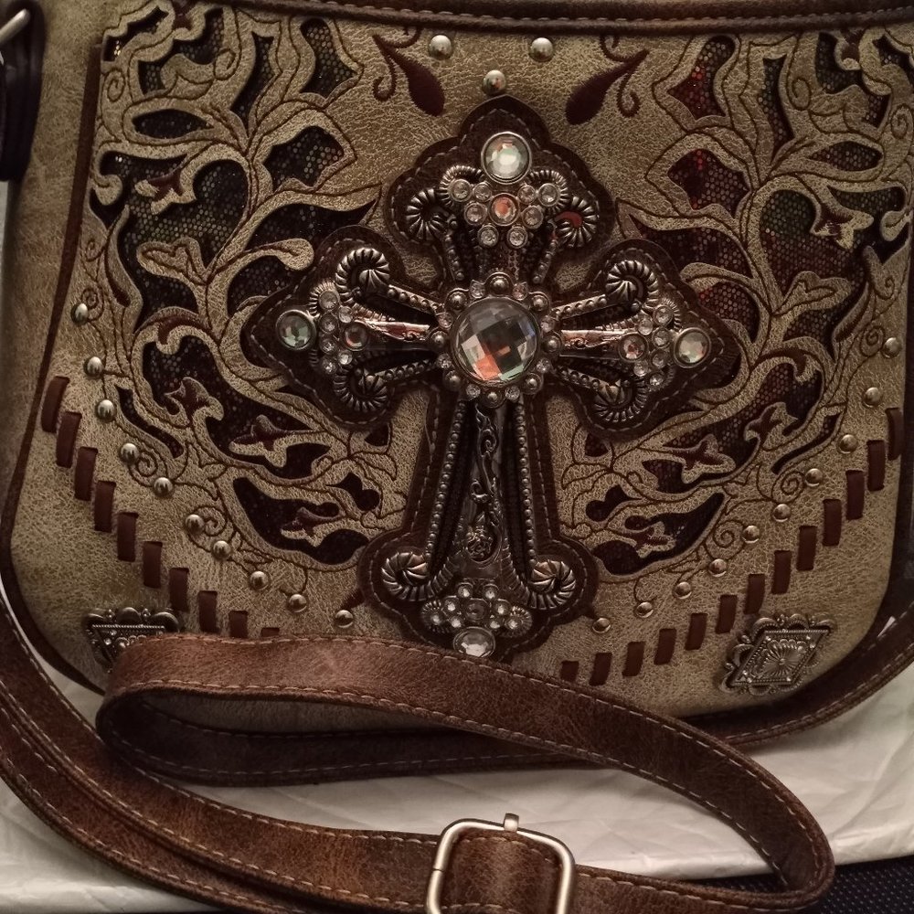Handbag With Concealed Weapon Compartment